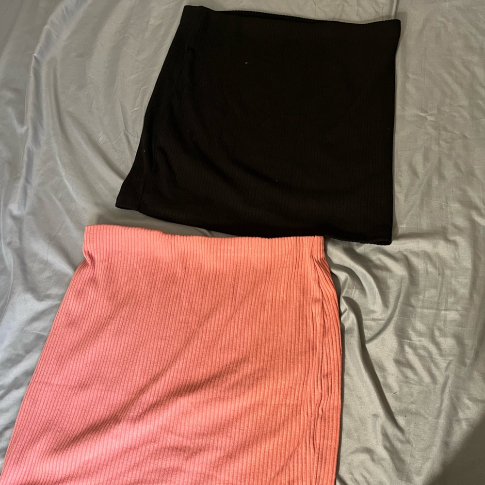 Fashion nova skirts black and pink mini